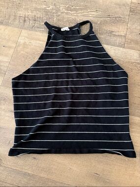 Garage Black Striped Tank Top